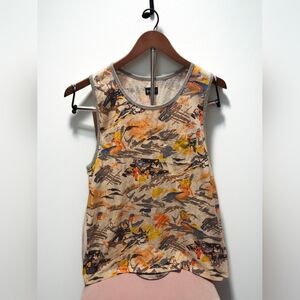 Matix Multicolor Abstract Tank Top